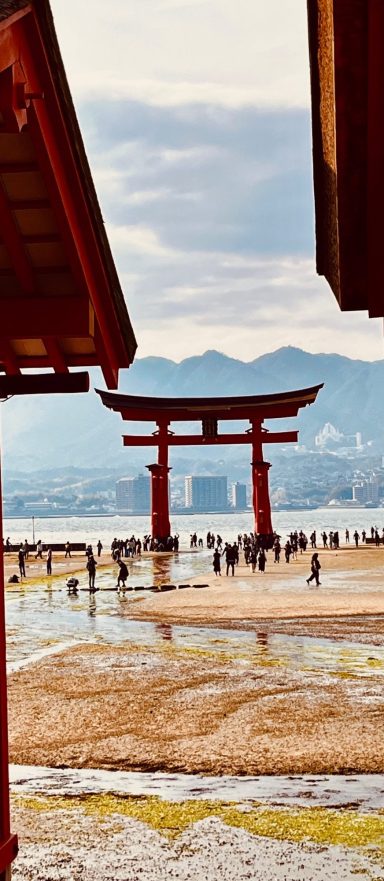 Der Itsukushima-Schrein von Miyajima, Japan