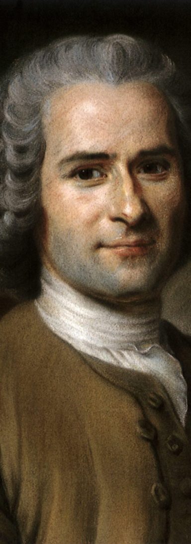 Jean-Jacques Rousseau - Pastell von Maurice Quentin de La Tour